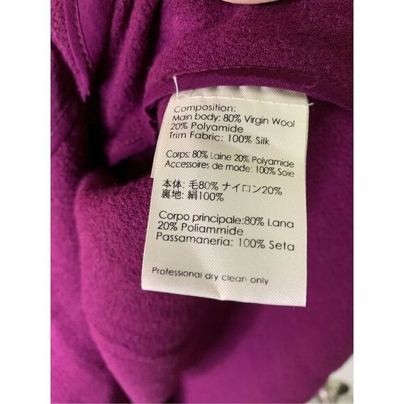 3.1 Phillip Lim virgin wool dress purple women's size 8 - Picture 4 of 4